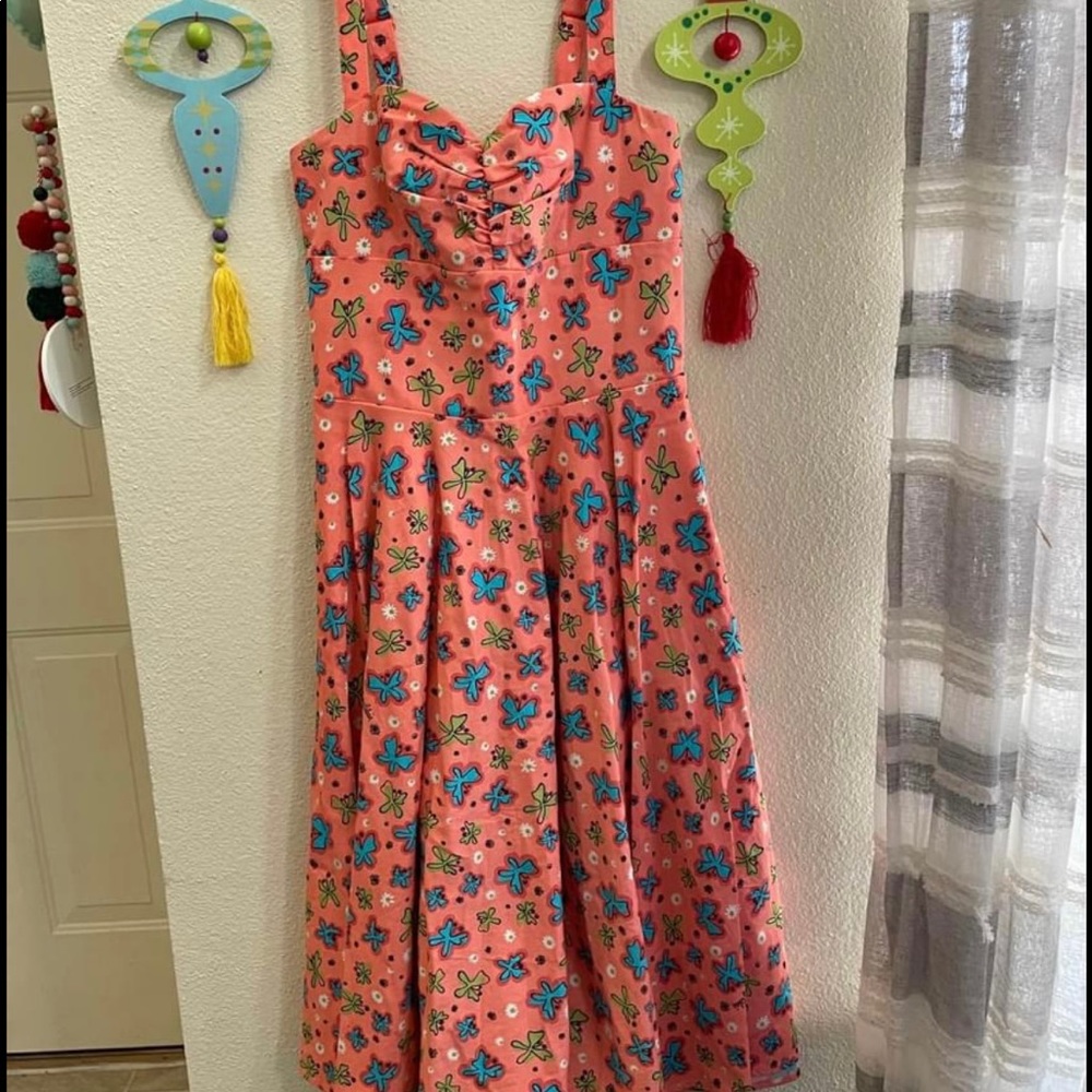 PUG Mary Blair Butterfly Print Dress